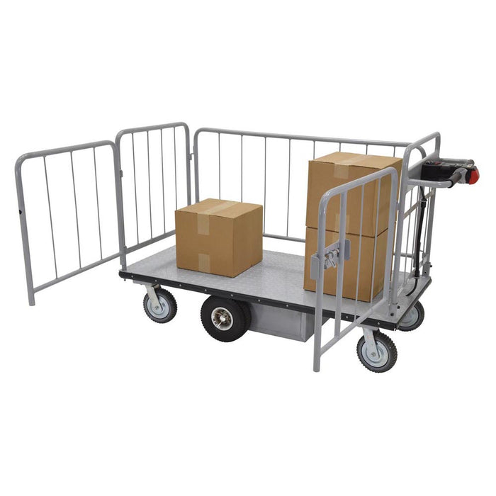 Vestil Electric Material Handling with Sides Cart 28 x 60 EMHC-2860-2