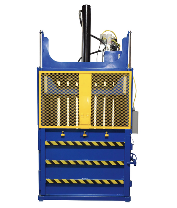 Vestil Steel 60″ x 30″ x 42″ Blue/Yellow Cardboard Baler CBB-3000-37