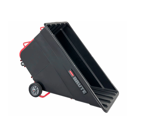 Rubbermaid® Brute Rotomolded Tilt Truck, Extra Heavy Duty, 2.5 Cubic Yard, Black FG104600BLA