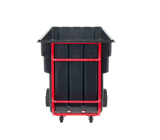 Rubbermaid® Brute Rotomolded Tilt Truck, Extra Heavy Duty, 2.5 Cubic Yard, Black FG104600BLA