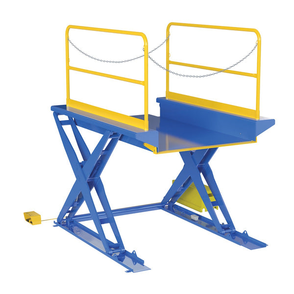 Vestil Ground Lift Scissor Table 2K 3000 lbs 52 x 84 EHLTG-5284-3-54
