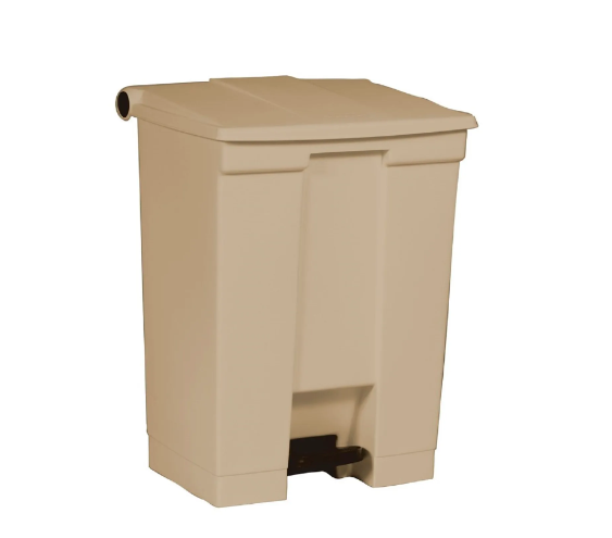 Rubbermaid® Fire Safe Step On Plastic Container, 18 Gallon