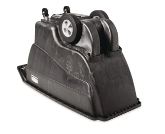 Rubbermaid®Standard Duty Structural Foam Plastic Tilt Truck,3/4 Cu. Yd. Cap,1000 Lbs. Cap,Black FG101300BLA