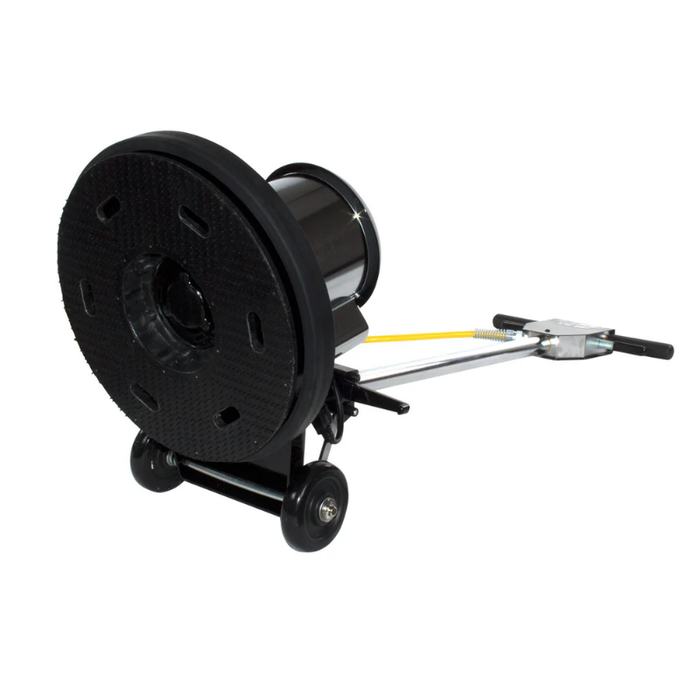 EDIC Saturn 17 Inch Low Speed Floor Buffer Machine w/ Pad Driver - 175 RPM 17LS3-BK-SV