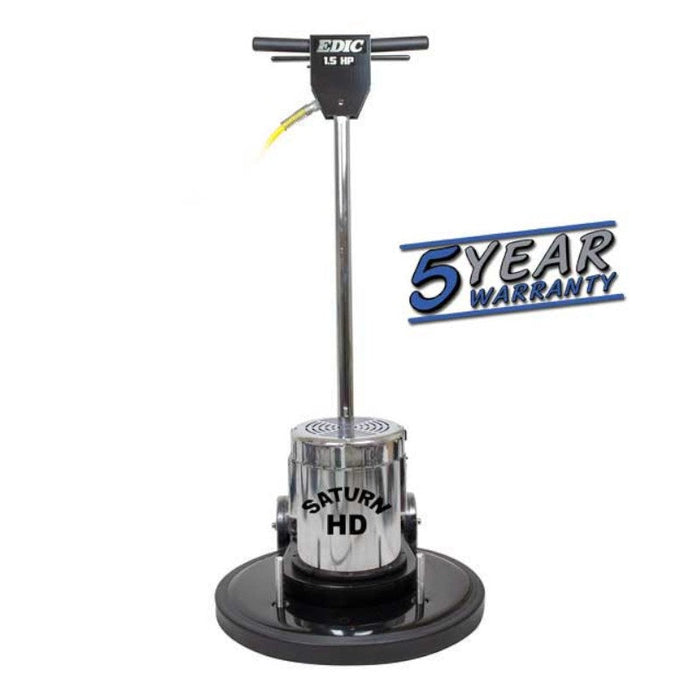 EDIC Saturn 17 Inch Heavy Duty Low Speed Floor Buffer 17LS4-BK-SV