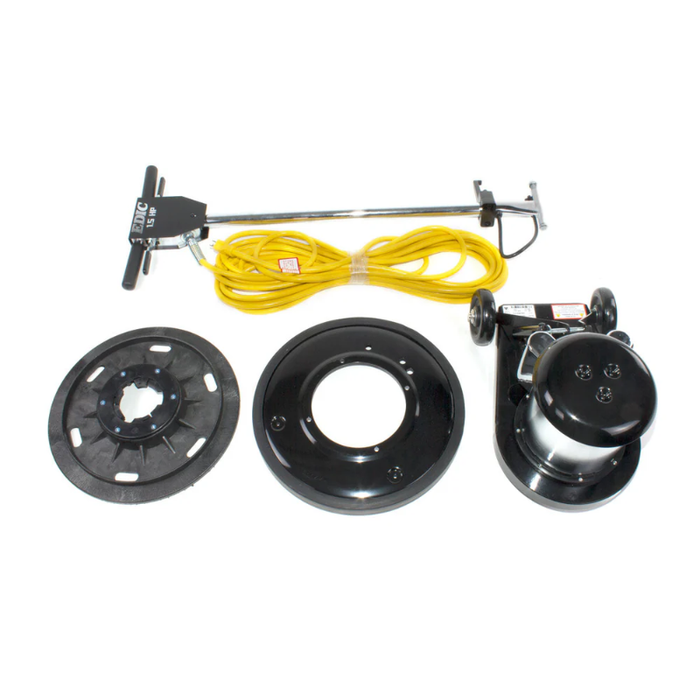EDIC Saturn 20 Inch Low Speed Floor Buffer Machine w/ Pad Driver - 175 RPM 20LS3-BK-SV