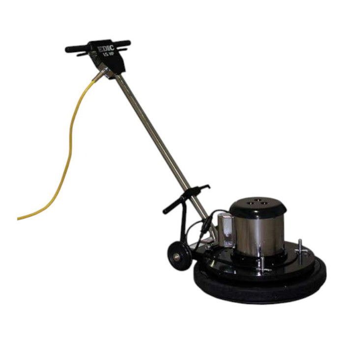 EDIC Saturn 20 Inch Low Speed Floor Buffer Machine w/ Pad Driver - 175 RPM 20LS3-BK-SV