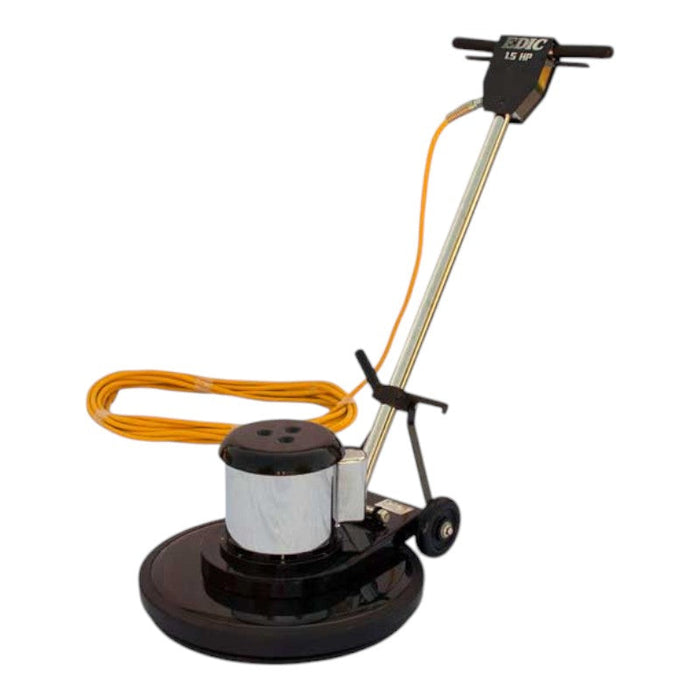 EDIC Saturn 20 Inch Low Speed Floor Buffer Machine w/ Pad Driver - 175 RPM 20LS3-BK-SV