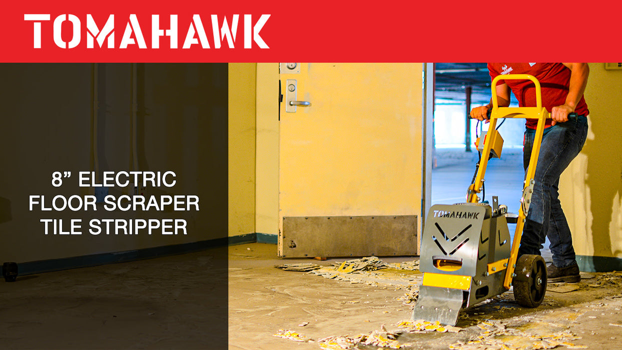 Tomahawk Electric Floor Scraper Tile Stripper Vinyl Carpet Wood Floor Remover TSCP8