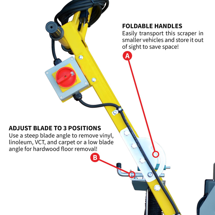 Tomahawk Electric Floor Scraper Tile Stripper Vinyl Carpet Wood Floor Remover TSCP8