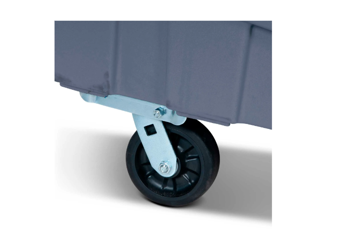 Toter 2 Cubic Yard Front Loading Dumpster W/ Bumpers, Gray - FR020-00125