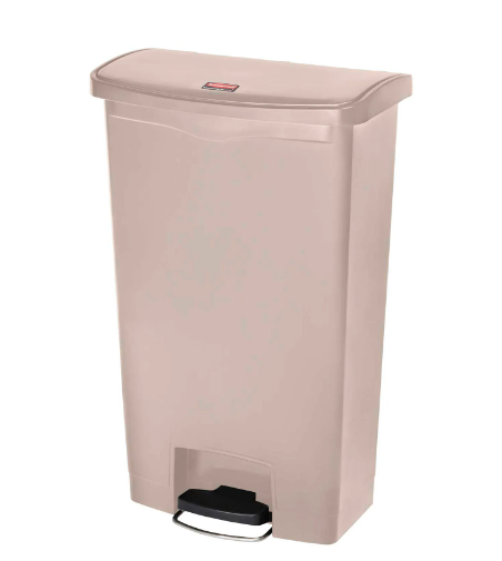 Rubbermaid® Slim Jim® Plastic Step On Container, Front Step 18 Gallon