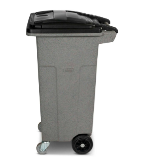 Toter Heavy Duty 2-Wheel Organic Waste Trash Cart W/ Casters, 32 Gallon