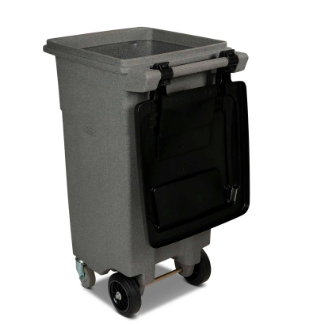 Toter Heavy Duty 2-Wheel Organic Waste Trash Cart W/ Casters, 32 Gallon