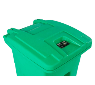 Toter Heavy Duty 2-Wheel Organic Waste Trash Cart W/ Casters, 32 Gallon