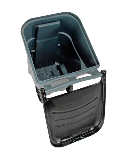 65 Gallon Rubbermaid Large Mobile Waste Receptacle - Gray With Lid