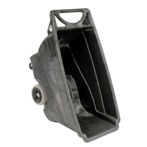 Rubbermaid® Light Duty Structural Foam Plastic Tilt Truck,1/2 Cu. Yd. Cap,450 Lbs. Cap,Black FG9T1300BLA