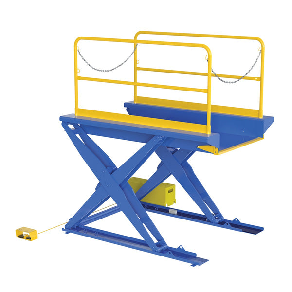 Vestil Ground Lift Scissor Table 2K 3000 lbs 44 x 84 EHLTG-4484-3-54