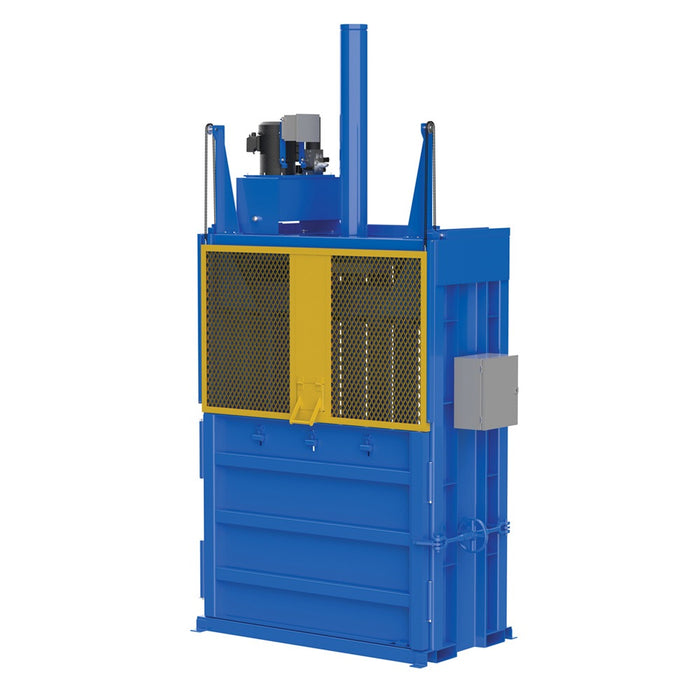 Vestil Steel 60″ x 30″ x 42″ Blue/Yellow Cardboard Baler CBB-3000-37