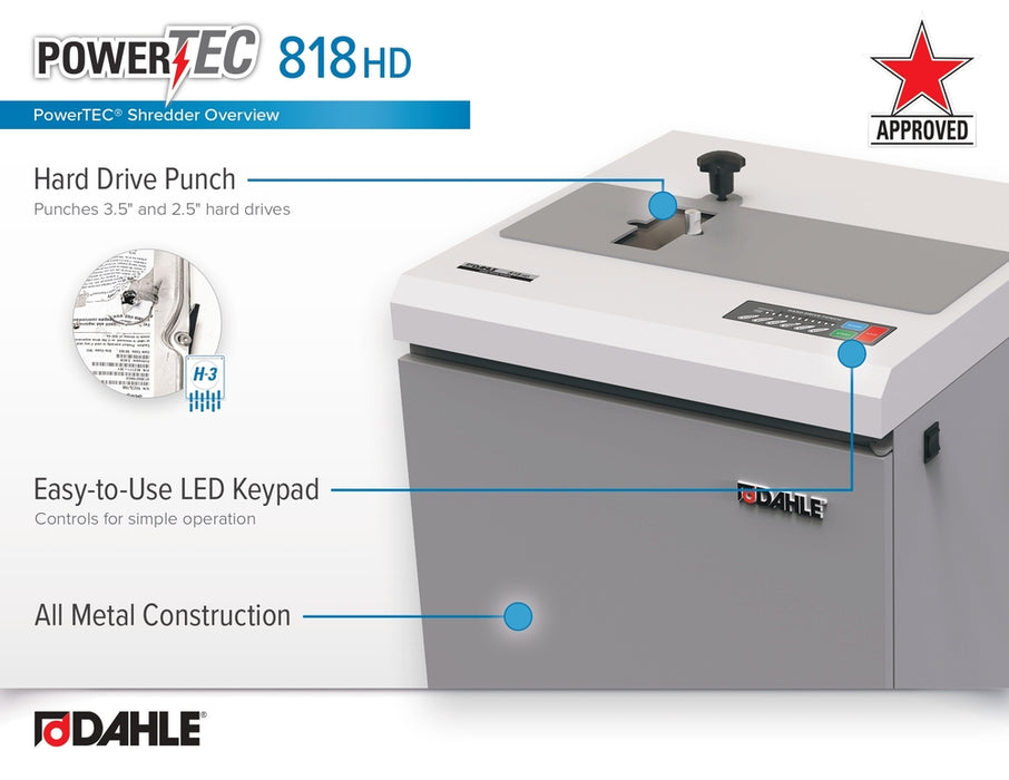 Dahle PowerTEC® 818 HD Hard Drive Punch