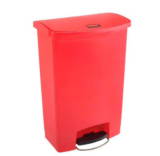 Rubbermaid® Slim Jim® Plastic Step On Container, Front Step 24 Gallon