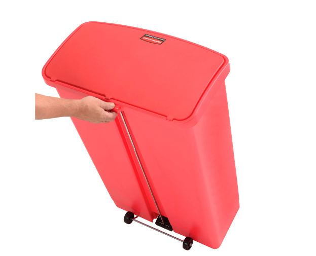 Rubbermaid® Slim Jim® Plastic Step On Container, Front Step 24 Gallon