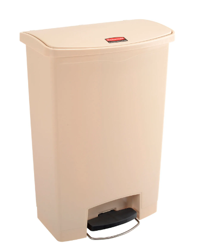Rubbermaid® Slim Jim® Plastic Step On Container, Front Step 24 Gallon