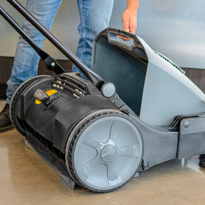 Tomahawk Commercial 38" Push Sweeper with Triple Power Brooms TOS38