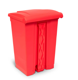 Toter Fire Retardant Step On Container, 12 Gallon