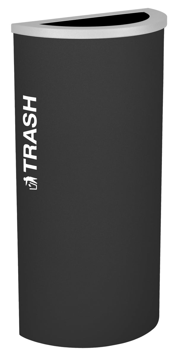 Excell-Kaiser Kaleidoscope 8-Gallon Half-Round Indoor Trash Can