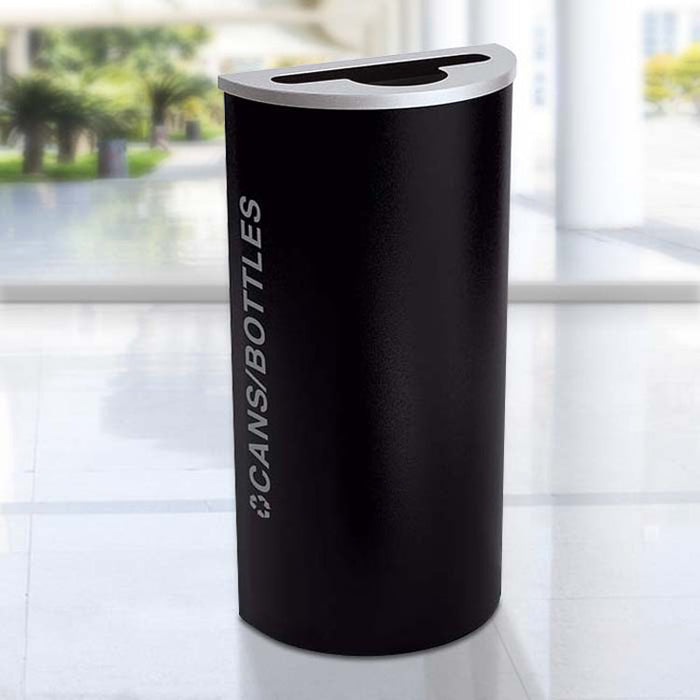 Ex-Cell Kaiser Kaleidoscope 8-Gallon Half-Round Indoor Trash Can