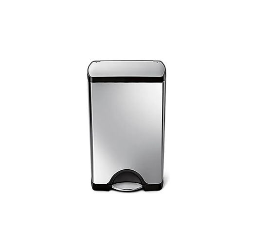 Simplehuman® CW1814 Rectangular Step Can - 10 Gallon Brushed SS CW1814