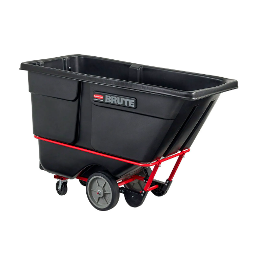 Rubbermaid® Brute Rotomolded Tilt Truck, Heavy Duty, 1 Cubic Yard, Black FG131600BLA