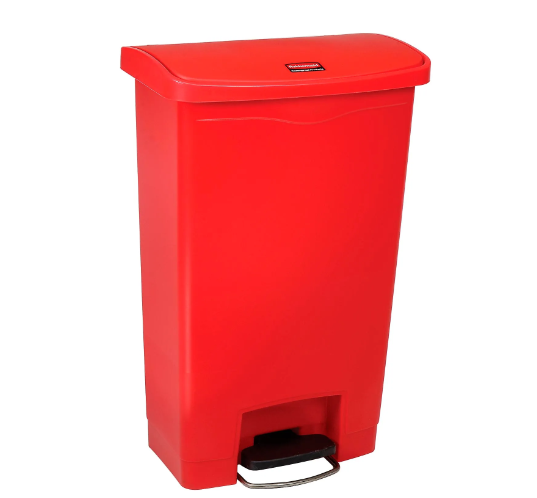 Rubbermaid® Slim Jim® Plastic Step On Container, Front Step 13 Gallon