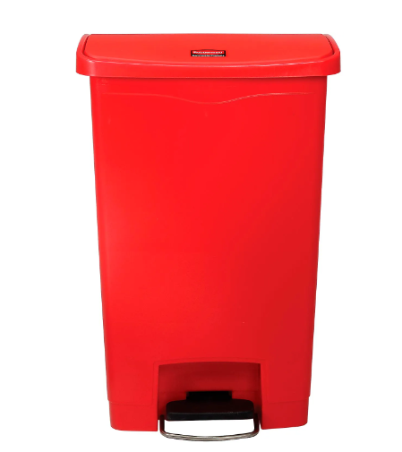Rubbermaid® Slim Jim® Plastic Step On Container, Front Step 13 Gallon