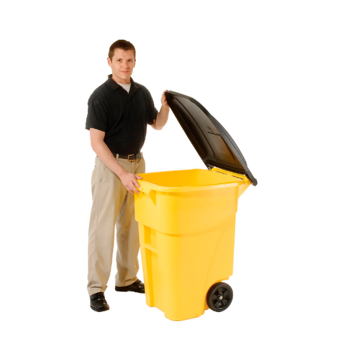 Rubbermaid 9W27 Brute® Rollout 50 Gallon Large Mobile Container with Lid