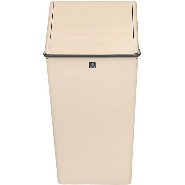 Witt Industries 13 Gallon Decorative Waste Receptacle with Swing Top Lid