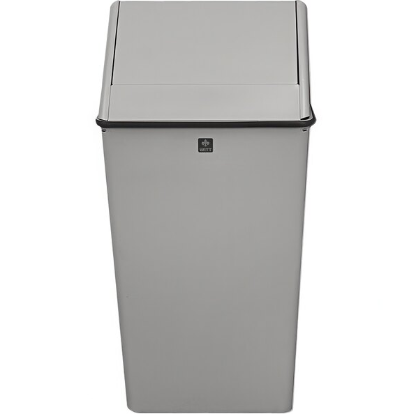 Witt Industries 13 Gallon Decorative Waste Receptacle with Swing Top Lid