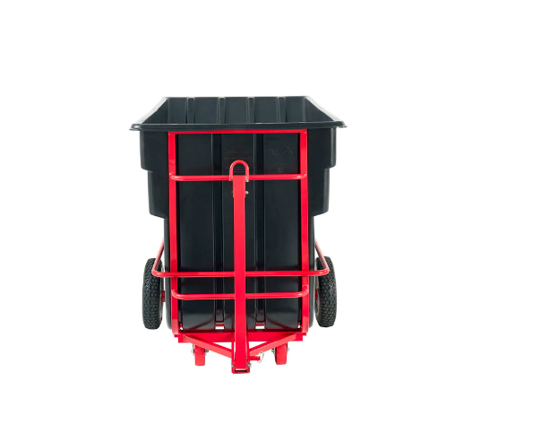 Rubbermaid® Brute Rotomolded Towable Tilt Truck, Heavy Duty, 1-1/2 Cubic Yard Black FG102641BLA