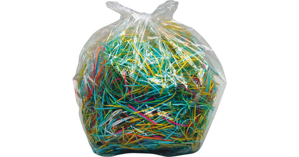 Dahle 20736 Shred Bags, 56–70 Gallon, Gusseted, Clear Plastic, 2 Mil, 100-Pack