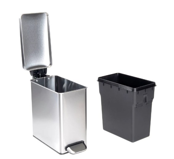 Simplehuman® Brushed Stainless Steel Profile Step Can, 2-3/5 Gallon - CW1898