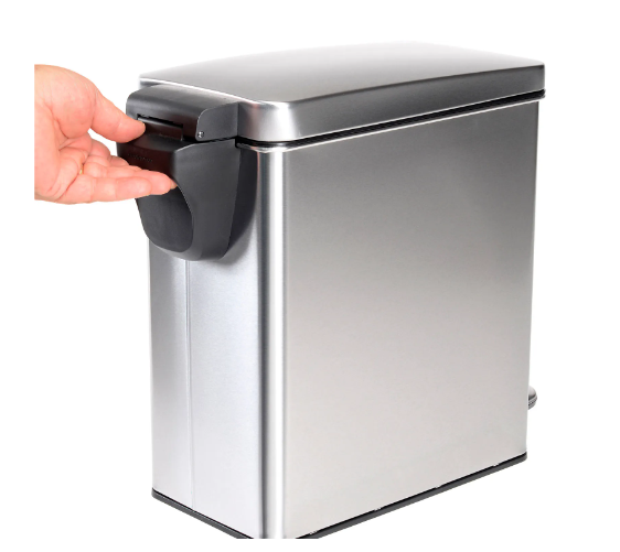 Simplehuman® Brushed Stainless Steel Profile Step Can, 2-3/5 Gallon - CW1898