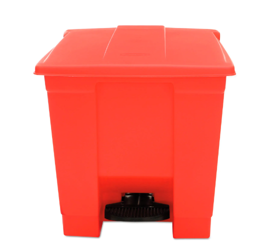 Rubbermaid® Fire Safe Step On Plastic Container, 8 Gallon (Pack of 2)