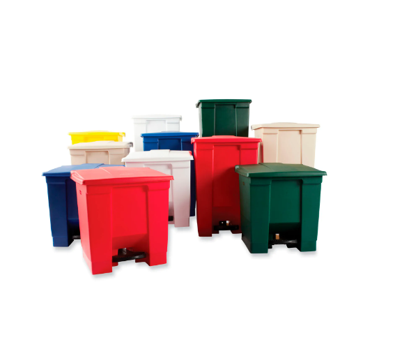 Rubbermaid® Fire Safe Step On Plastic Container, 8 Gallon (Pack of 2)