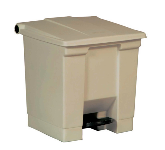 Rubbermaid® Fire Safe Step On Plastic Container, 8 Gallon (Pack of 2)