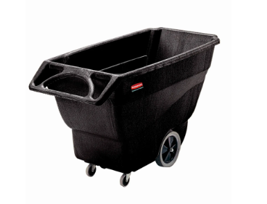 Rubbermaid® Utility Duty Structural Foam Plastic Tilt Truck, 3/4 Cu. Yd. Cap, 600Lbs. Cap,Black FG101100BLA