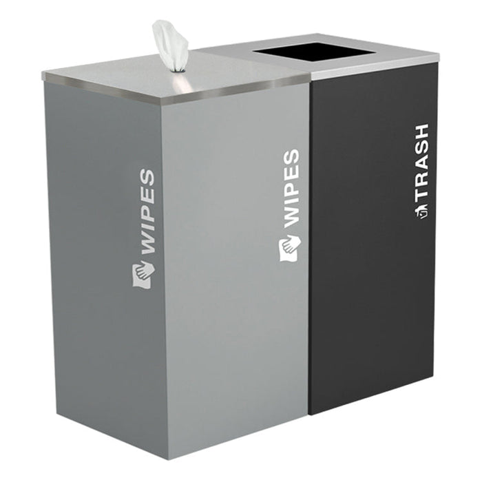 Excell-Kaiser Kaleidoscope or Black Tie Hygienic Touch-Free Wipe Dispenser Trash Can