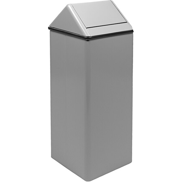 Witt Industries 21 Gallon Decorative Waste Receptacle with Swing Top Lid