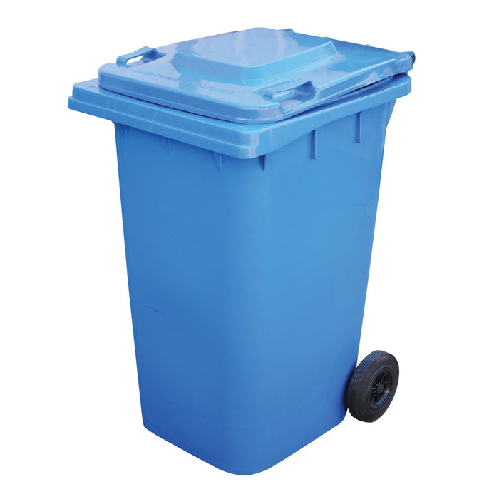 Vestil Poly Trash Can 64 Gal. Blue TH-64-BLU