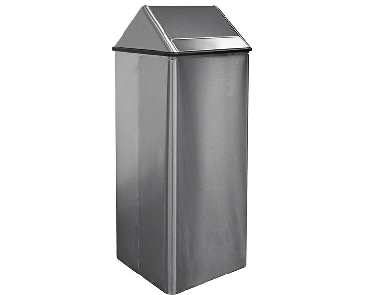 Witt Industries 21 Gallon Decorative Waste Receptacle with Swing Top Lid